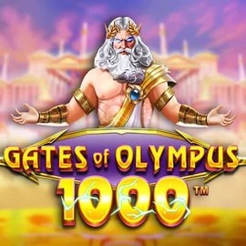 Gates of Olympus 1000 online game logo by Pragmatic Play on casoolaa.cz