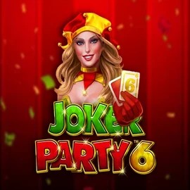 Joker Party 6 slot logo by Greentube at Casoola Casino